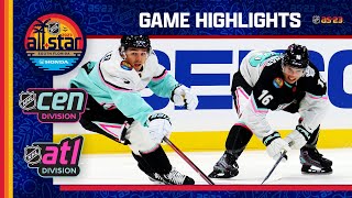 Central vs Atlantic  2023 NHL AllStar Finals Highlights [upl. by Iilek888]