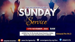 SUNDAY SERVICE  IGEM  PASTOR TIMOTHY OJOTISA  17TH NOVEMBER 2024 [upl. by Swan]