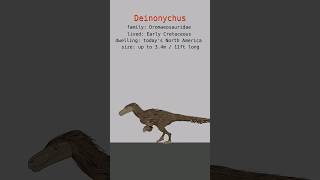 DEINONYCHUS DINOSAURS DATA  Carnivore Dinosaurs  Extinct Animals [upl. by Dej446]