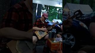 Jack at Clifftop 2024 clifftop2024 cigarboxguitar clawhammerbanjo banjobass [upl. by Lionel516]