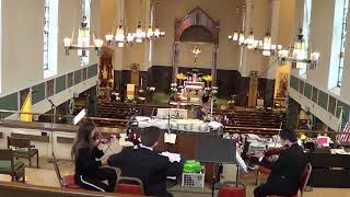 XinOu Wei Strings at church wedding ceremony trio Bach air in G [upl. by Levin]