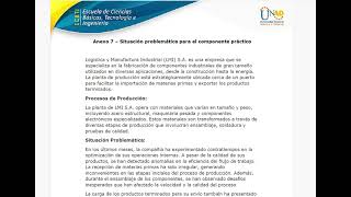 Anexo 7 – Situación problemática para el componente práctico [upl. by Ecirtal]