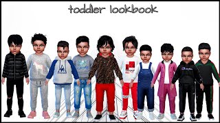 Toddler Lookbook  CC Links  SIMS 4 [upl. by Christal]