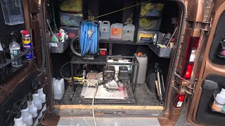 VAN SETUP FOR CLEANING DRIVEWAYS [upl. by Leal]