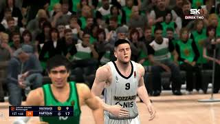 PARTIZAN  PANATINAIKOS EL2K25 DEMO GAMEPLAY  FACE IGRACA NA KRAJU [upl. by Aracahs]