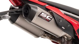 Ducati hypermotard 698 SC PROJECT Dual undertail SC1S titanium exhaust [upl. by Sabina722]