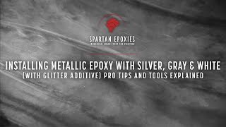 Learn How to Do Metallic Epoxy Silver w Glitter Additive [upl. by Penrose]