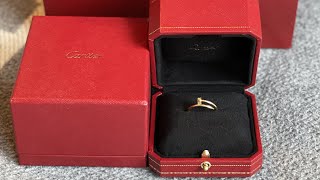 Cartier Juste Un Clou Gold Ring Unboxing [upl. by Dleifrag604]