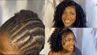 Jinsi ya kusuka nywele za crochet kukrochi havana curls  how to do crochet curls ‼️ [upl. by Ettenuj]