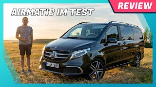 Mercedes VKlasse mit Airmatic im Fahrbericht Luftfederung Assistenten Innenraum amp 300d im Test [upl. by Nahej109]