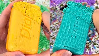 First cut soap cubes Comilation soap cubes 立方体石鹸のカット  ASMR Soap [upl. by Rosalie]