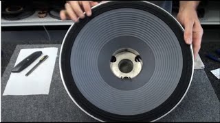 JBL Speaker Repair and Rebuild How to recone a JBL 2226 woofer [upl. by Lucien204]