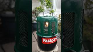 Heating a Glass Greenhouse with a Parafin Heater [upl. by Nayra]