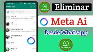 cómo eliminar Meta Ai de WhatsApp [upl. by Sutphin]