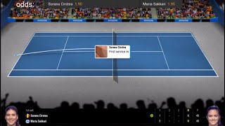 LIVE🔴 Sorana Cirstea vs Maria Sakkari  Abu Dhabi 2024  18FINALS  LIVE WITH ODDS UPDATE [upl. by Aralomo]