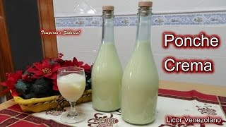 PONCHE CREMA LICOR VENEZOLANO NAVIDEÑO receta fácil [upl. by Bambi85]