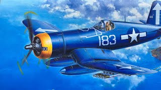 Chance Vought Corsair Tamiya 132 scale model kit Part three details to the engine [upl. by Callum]