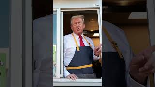 Donald Trump au McDonalds  Stratégie Pour Gagner des Voix [upl. by Ahsilad619]