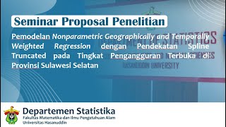 Nonparametric Geographically and Temporally Weighted Regression dengan Pendekatan Spline Truncated [upl. by Neret]