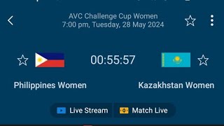 AVC LIVE🛑 PHILIPPINES VS KAZAKHSTAN SEMIFINALS AVC 2024 WOMENS VOLLEYBALL LIVE SCOREBOARD [upl. by Nah]