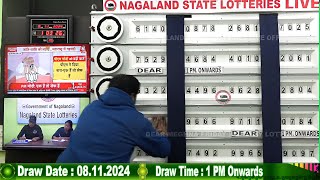 LOTTERY LIVE 1PM TODAY 08112024  Morning Nagaland Lottery Sambad LIVE [upl. by Beebe992]