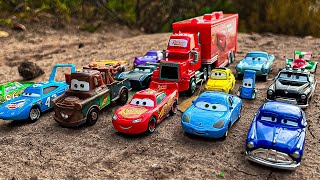 Disney Pixar Cars  Lightning Mcqueen Jackson Cruz Mater Hudson Guido Frank Chick Hicks [upl. by Olivie]