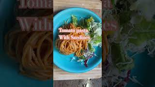 Homemade tomato sardines pasta shortvideo  japanesecuisine  Nhins Kitchenette [upl. by Petra526]