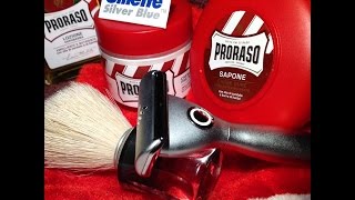 Proraso Red  Option Five  Gillette Silver Blue [upl. by Mauve]