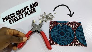 How to Use The Press Snap amp Eyelet Pliers [upl. by Lilas319]