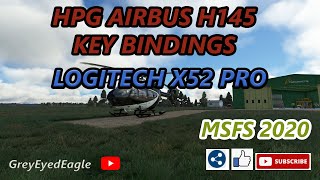 HPG Airbus H145 Key Bindings For MSFS 2020 PC Part II Logitech X52 Pro [upl. by Pearla749]