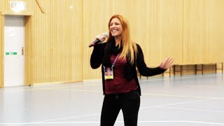 Helena Paparizou på torrep i Lidköping  Melodifestivalen 2014 [upl. by Yrovi]