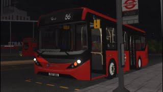 Rare working bus  journey on Route 86 [upl. by Eednim428]