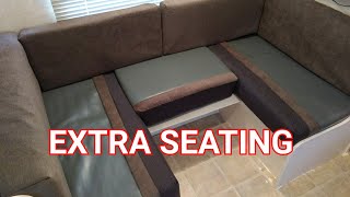 Add Backsplash converting dinette to expand seating RV Remodel Upgrading While Downsizing Ep 10 [upl. by Brubaker598]