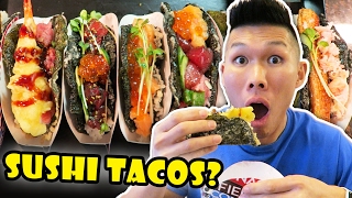 SUSHI TACOS DIY Tasty amp Incredible Street Food  Life After College Ep 530 [upl. by Viridissa]