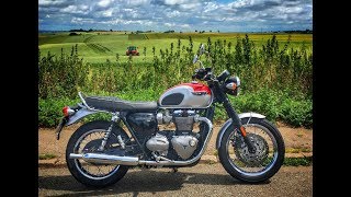 Living with the 2017 Triumph Bonneville T120  In Depth Review [upl. by Llehsad]