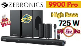 Zebronics 9900 Pro Dolby Atmos Soundbar Review  524 Home Theatre  Amazon Great Indian Festival [upl. by Nihahs]