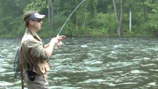 Ultralight Trout Fishing in Fast Water  Real Outdoors TV [upl. by Milo452]