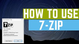 How to Use 7Zip to Compress Files and Extract Files [upl. by Wynnie]