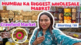 Crawford Market Hai Mumbai Ka Sabse Bada Wholesale Market😱Shopkeepers Me Attitue Hai Bhai🤫Full Tour [upl. by Llenoil]