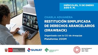 RESTITUCIÓN SIMPLIFICADA DE DERECHOS ARANCELARIOS DRAWBACK [upl. by Andree]