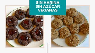 GALLETAS SIN HARINA SIN AZÚCAR VEGANAS [upl. by Naujtna]