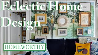 ECLECTIC INTERIOR DESIGN  Vintage Finds Unique Art and More [upl. by Francie]