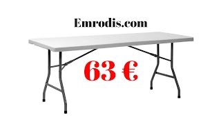 Table pliante en polypropylène 183 cm [upl. by Eniarda27]