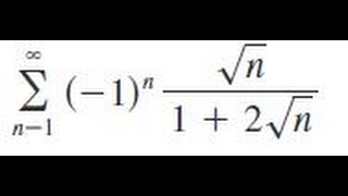 sigman1 infinity 1n  sqrtn1  2sqrtn Test the series for convergence or divergence [upl. by Araek]