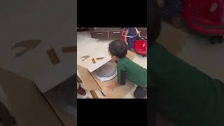 Unboxing prestige 12 litre biriyani pot by my baby shortvideo prestige nonstick biriyanipot 🥰 [upl. by Beniamino]