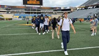 WVU football pregame on field  Sep 2024 [upl. by Huba835]