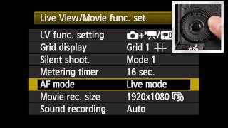 Canon EOS 5D Mark II Audio Settings for Movies [upl. by Keary]