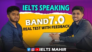 IELTS Speaking Test  Band 7 with Real Exam and Feedback  IELTS Mahir [upl. by Sikorski740]