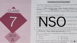 Science Olympiad Set A  SOF NSO Class 7 Answer Key  StudyMaterialVideos [upl. by Natanoj]