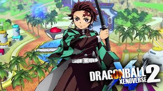 HOW TO MAKE TANJIRO FROM DEMON SLAYER  Dragon Ball XENOVERSE 2 [upl. by Munsey]